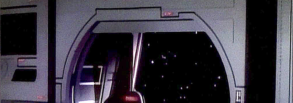 Tape detail in the Star Trek TNG episode "The Naked Now."